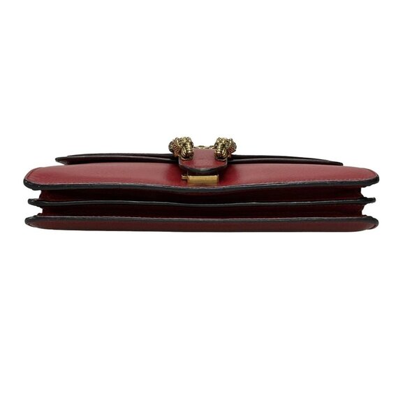 Auth GUCCI Dionysus 400249 Red Leather Shoulder Bag - Picture 7 of 16